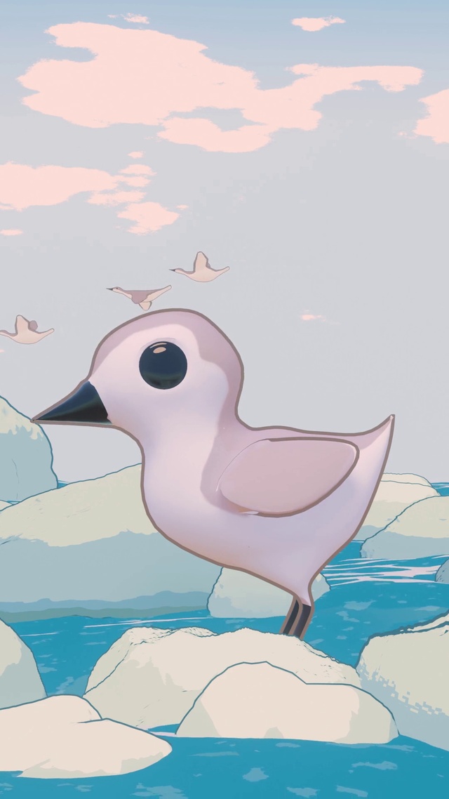 3D赶海的小鸟