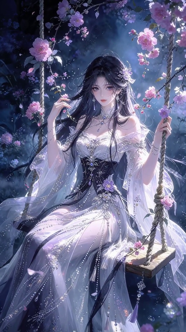 浪漫月光古风美女