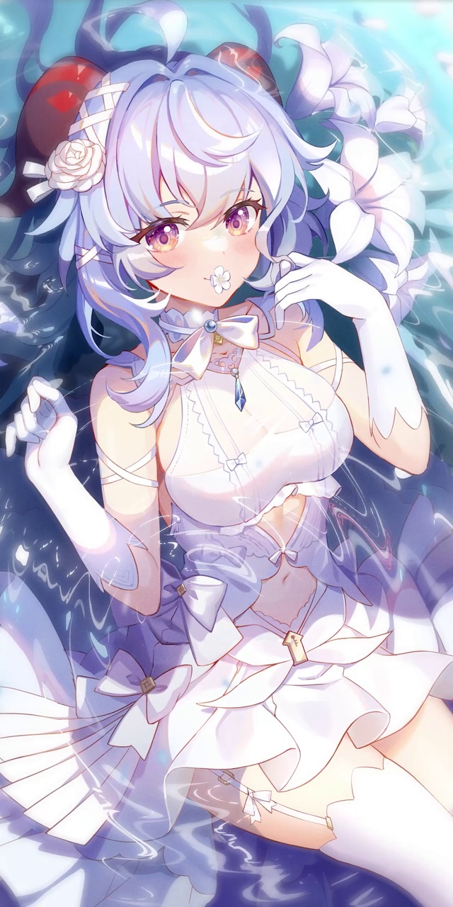 花嫁甘雨-画师：狗脸在哪里