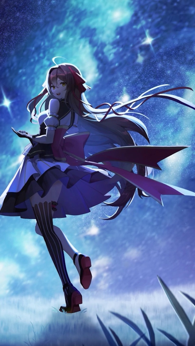 星空下的女孩