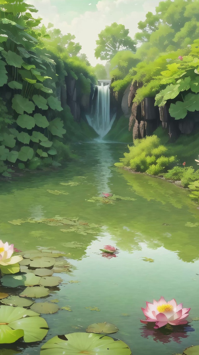 绿色荷塘