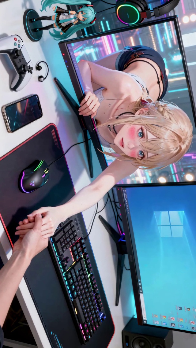 次元壁破了！电竞少女牵你手