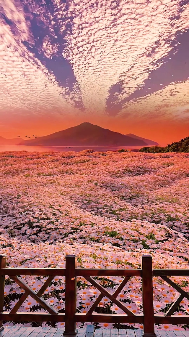 唯美浪漫雏菊花海