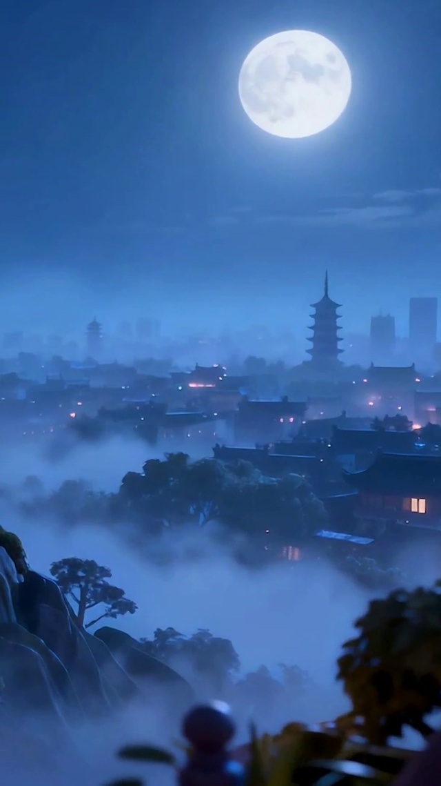 古风夜景