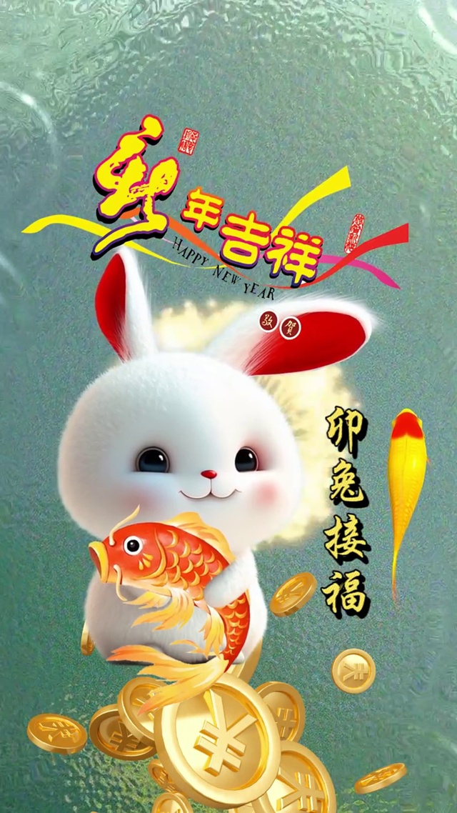 锦鲤送财 吉祥如意
