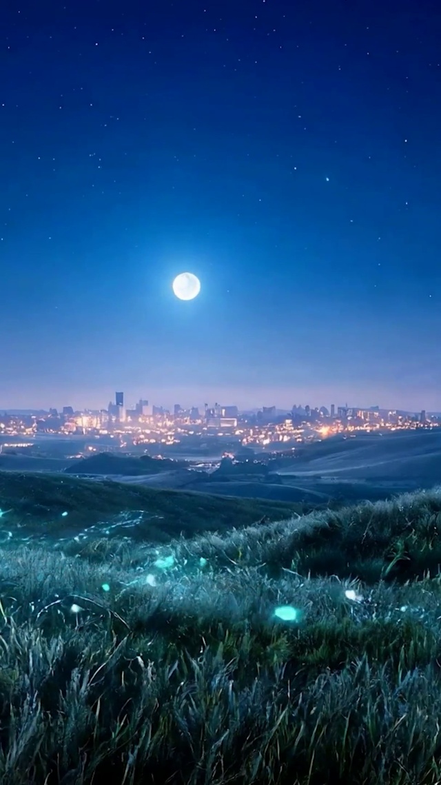 夜景花草树木
