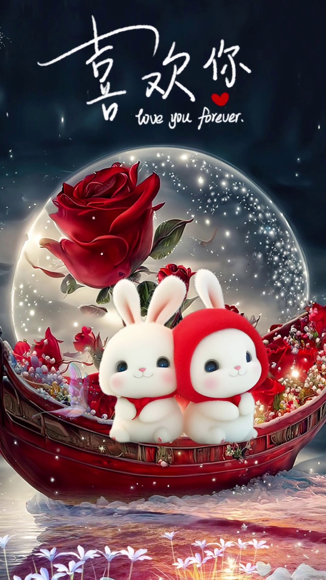 浪漫爱情船兔宝宝