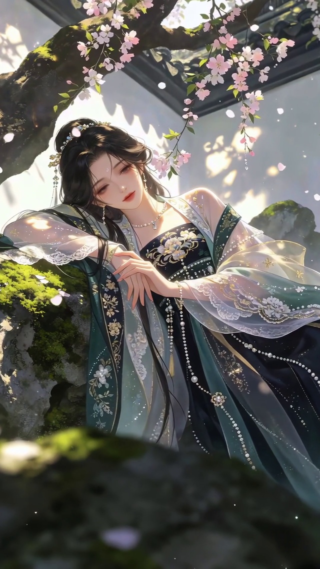 古风樱花美女
