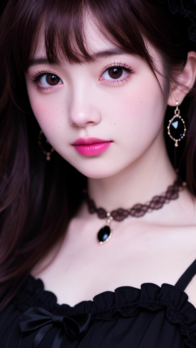 黑裙少女