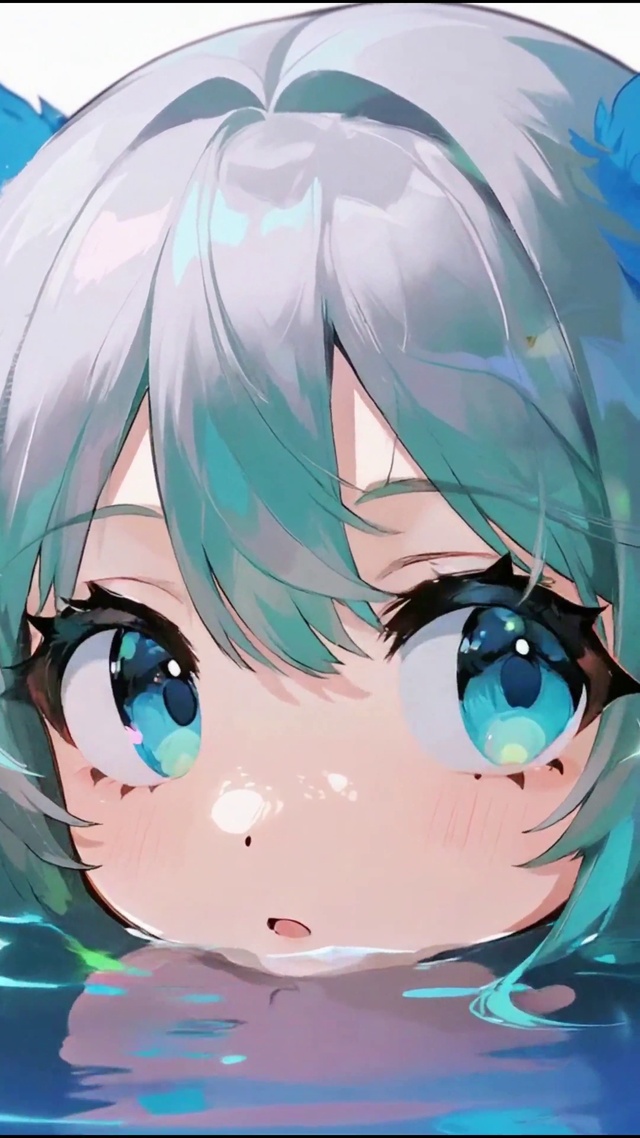 4K可爱的落水狐