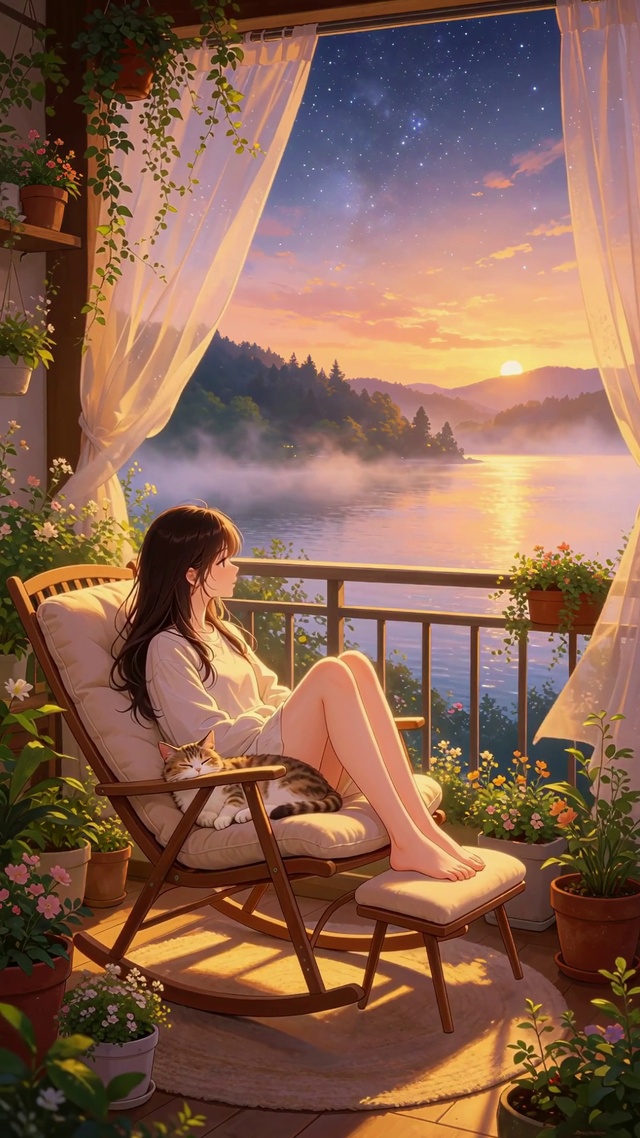 傍晚的美景