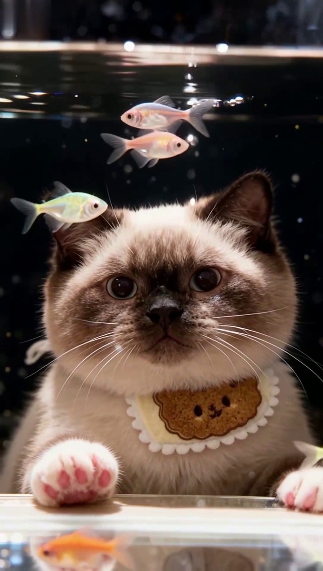 鱼缸萌宠