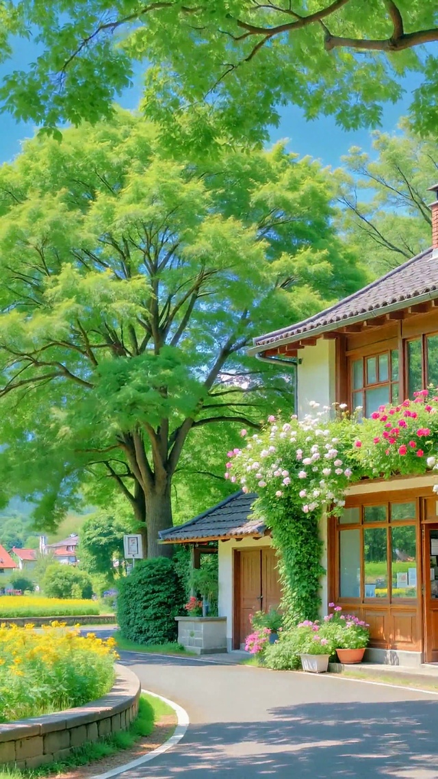 治愈乡村夏日田园风景