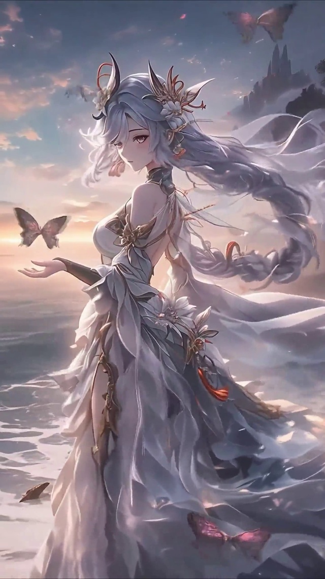 申鹤丨银裳沧澜丨