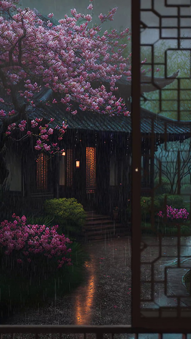 雨天古风意境