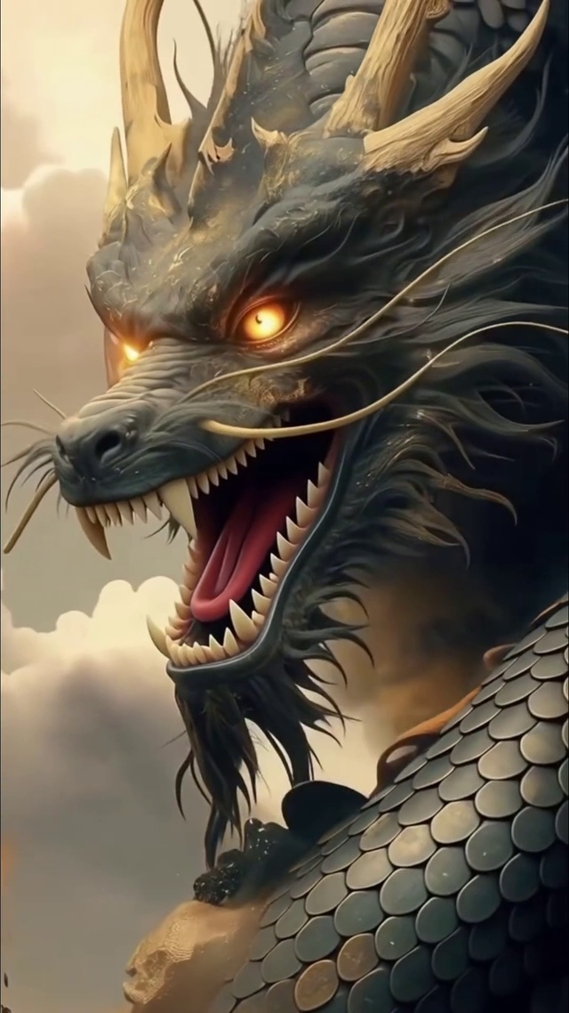 具有压迫感的龙