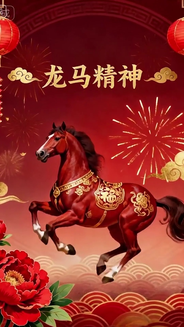龙马精神新年海报