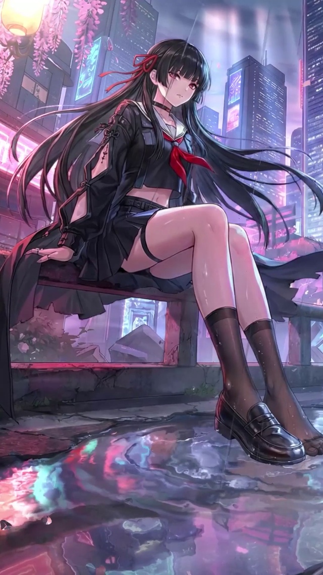 黑长直少女千咲