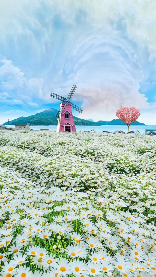 七彩祥云花海