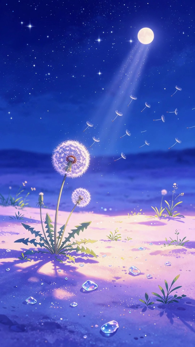 夜晚蒲公英