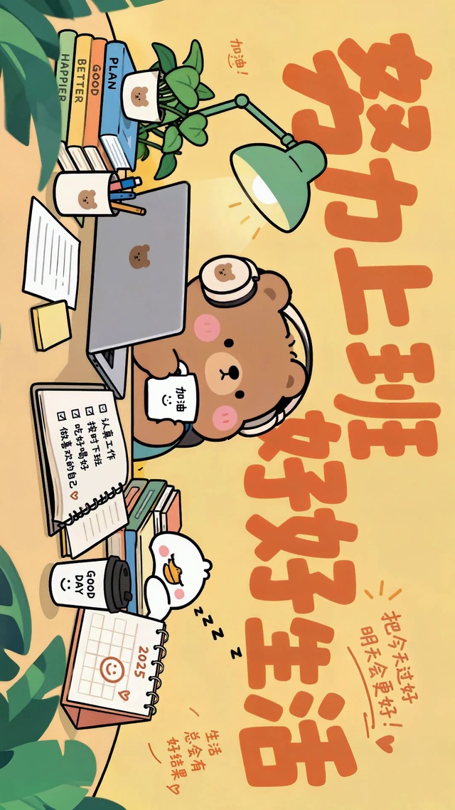 努力上班好好生活 治愈打工人