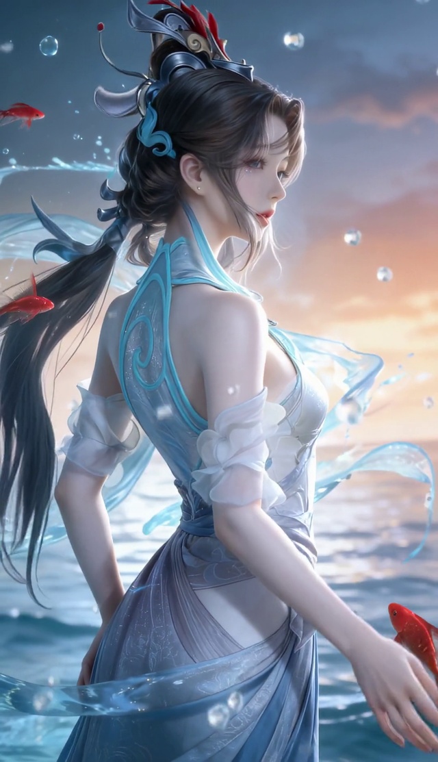 白鹤梁神女-侧影