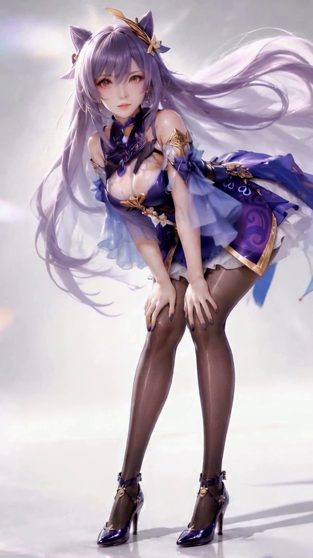 紫发猫耳少女