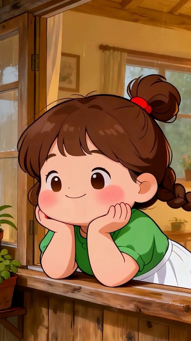 雨天女孩与萌宠