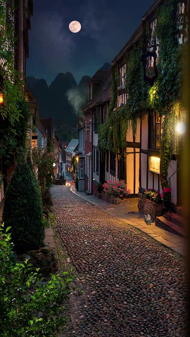 乡村夜晚(风景手机动态壁纸) - 风景手机壁纸下载 - 元气壁纸
