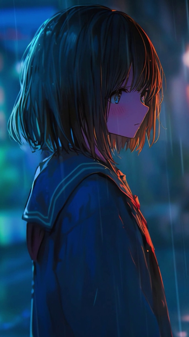 雨中少女