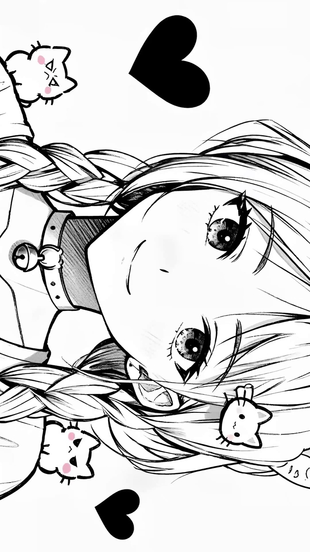 线稿少女kuroha欲语