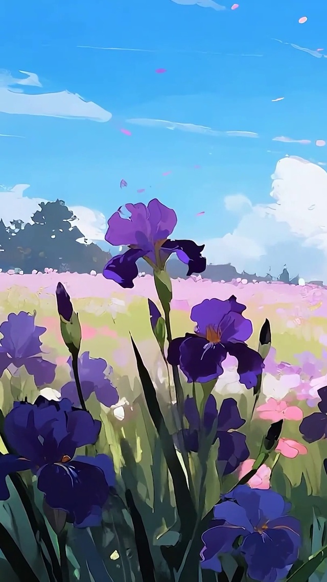 白云花草树木