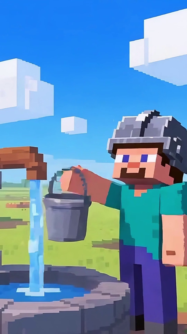 我的世界村庄劳作