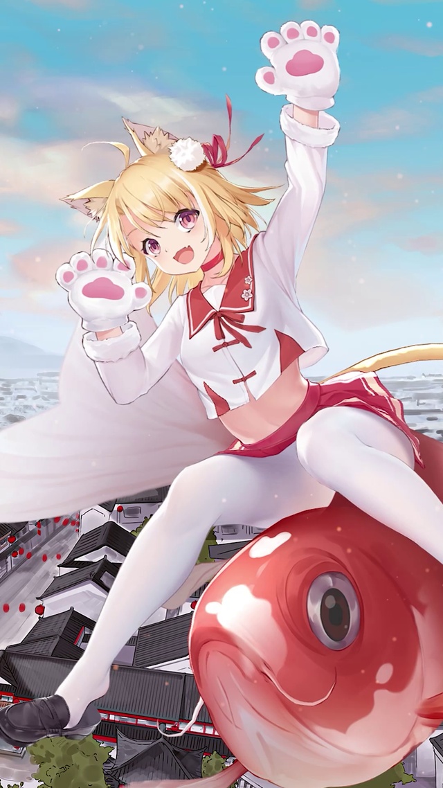 元气喵 新年_白天