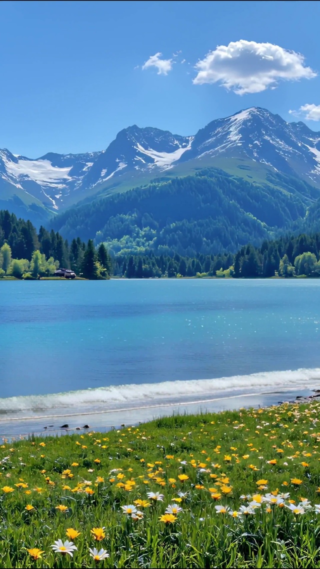 山湖间的春日绮梦（循环）