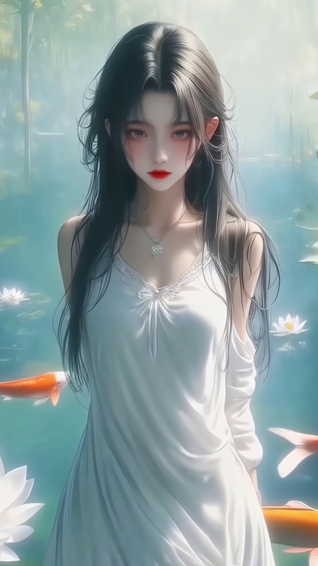 荷塘少女