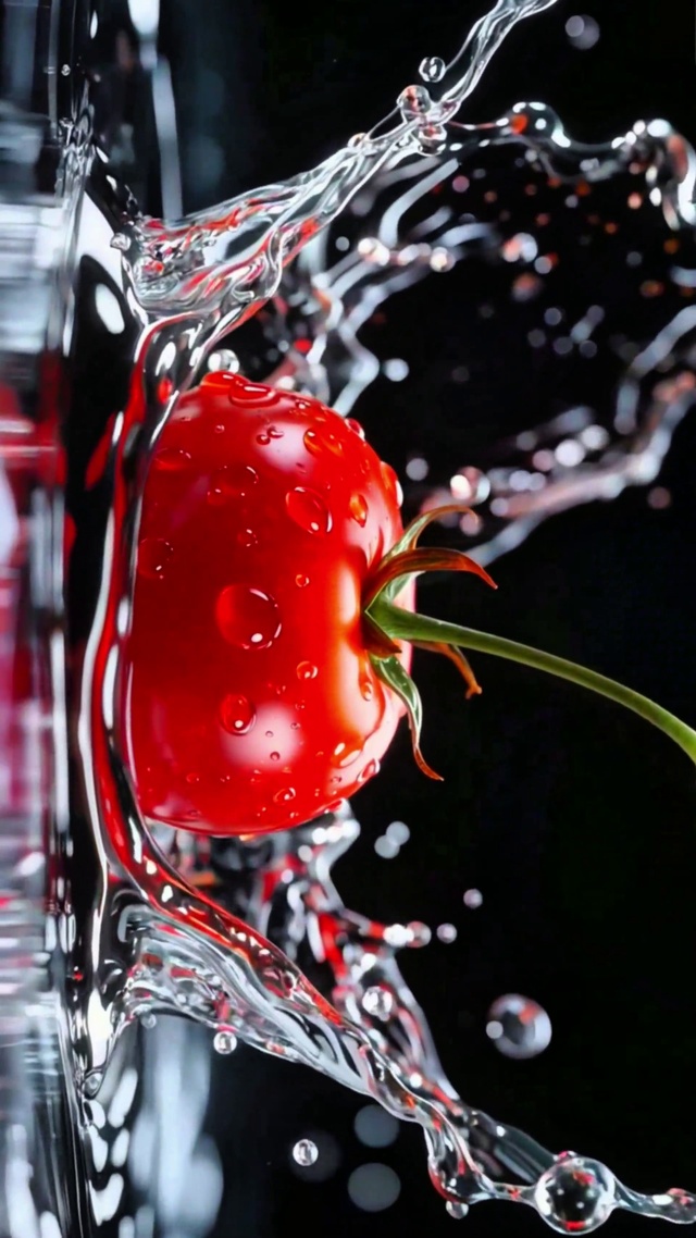 唯美番茄水花皇冠4K