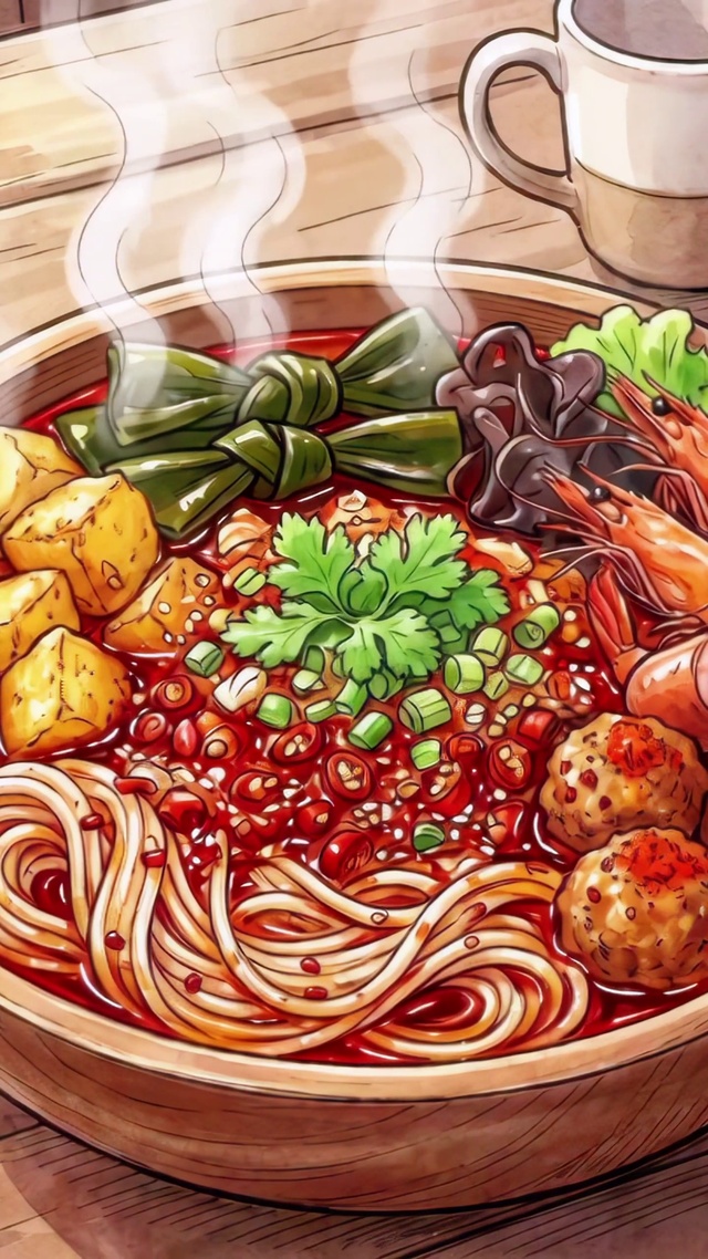 红油热面