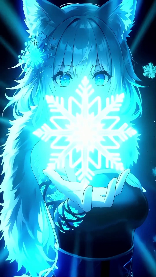 循环冰系狐耳少女