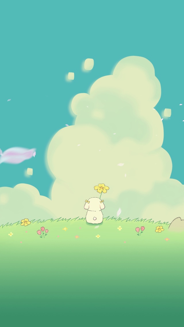 小可爱举花花