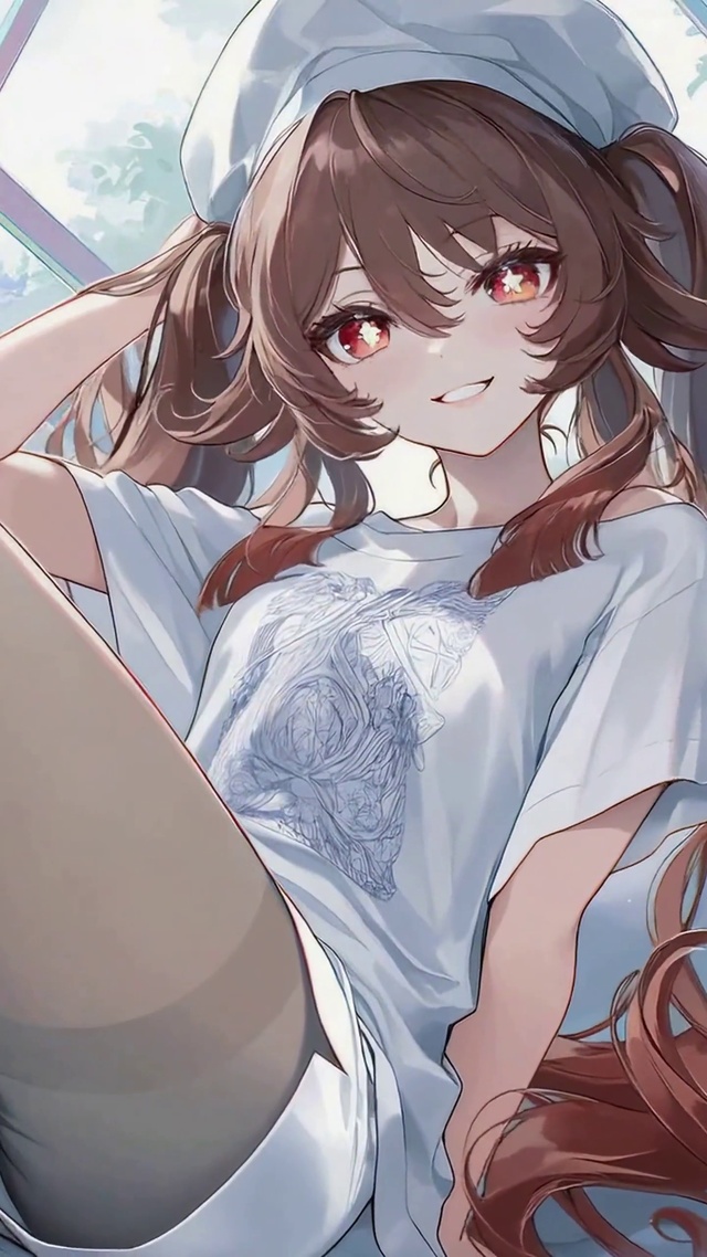 窗边休闲双马尾美少女胡桃