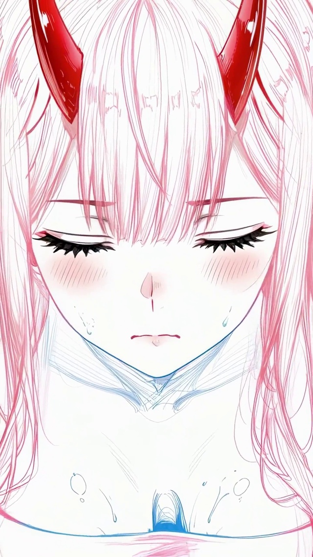 线画水境少女02