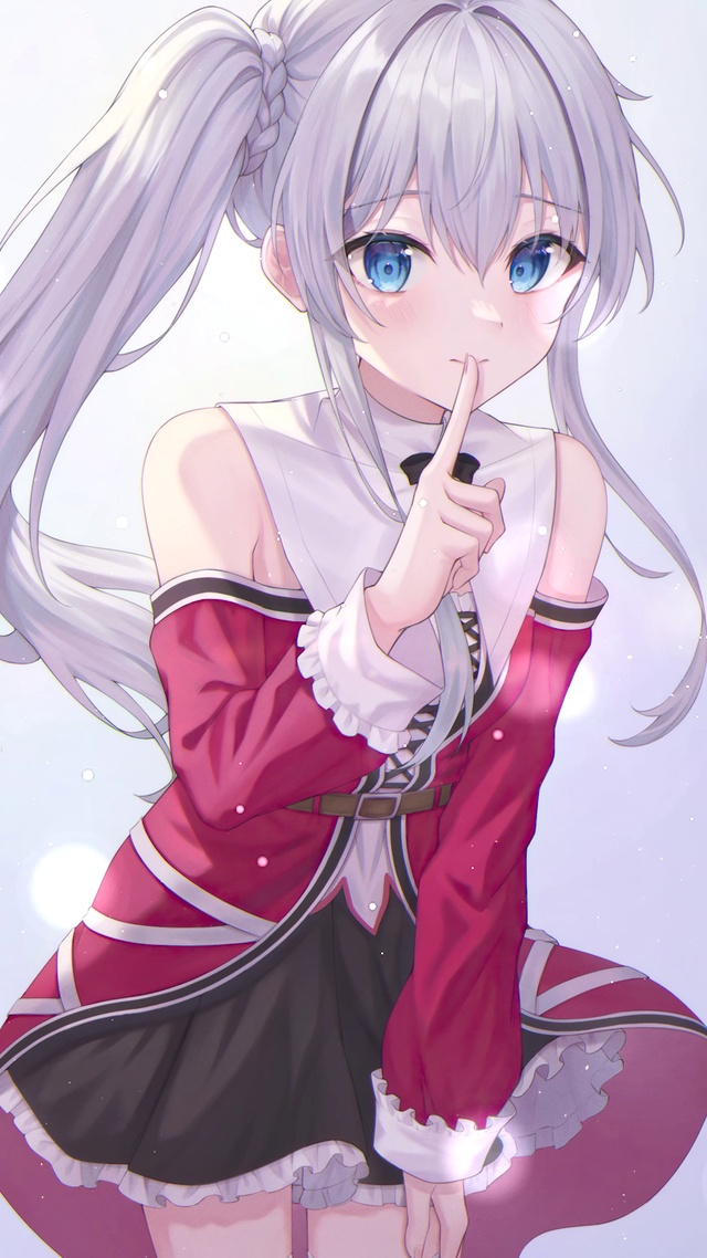 白毛少女