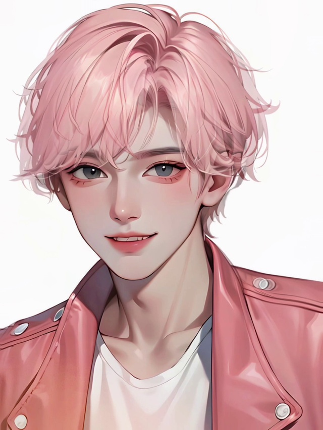 粉发少年