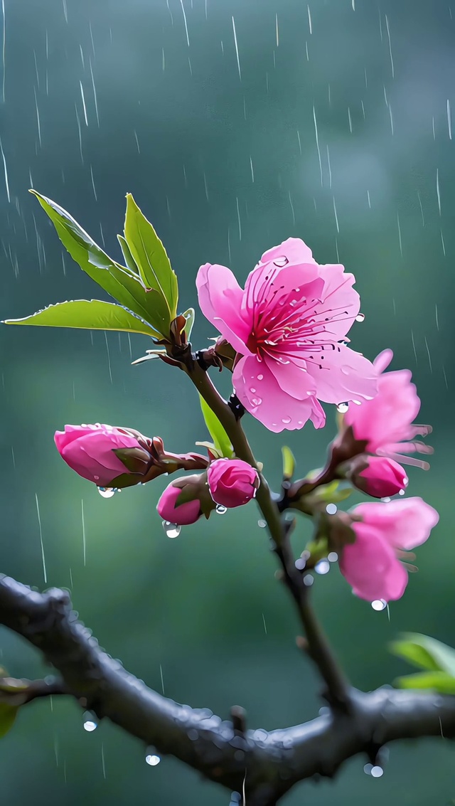 雨中花开