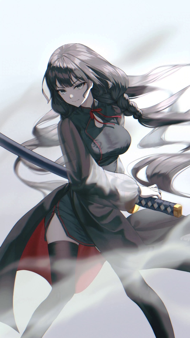 4k古风美女武士拔刀斩