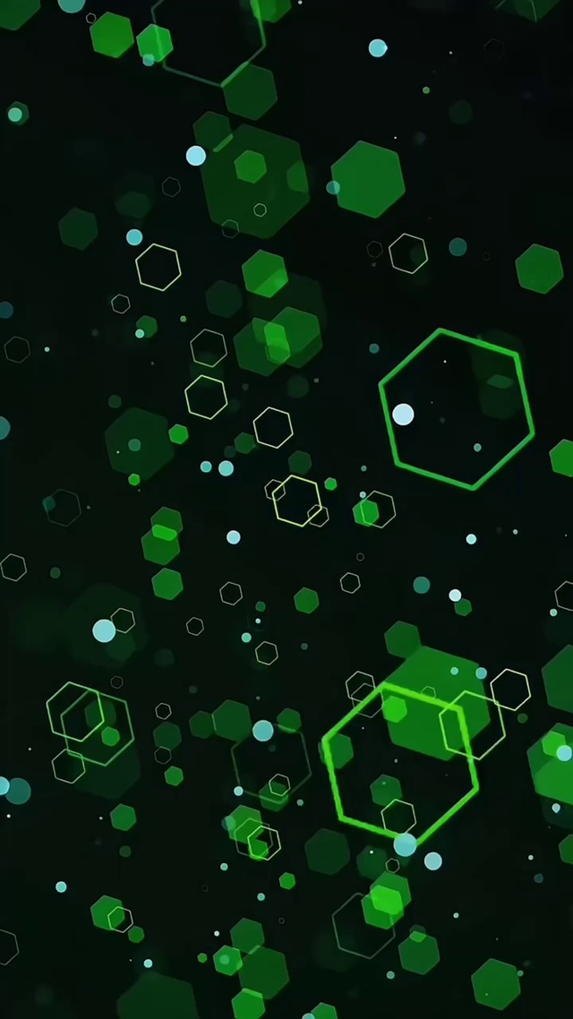 绿色六边