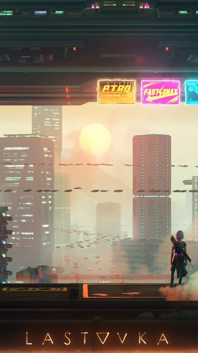 赛博朋克城市风光