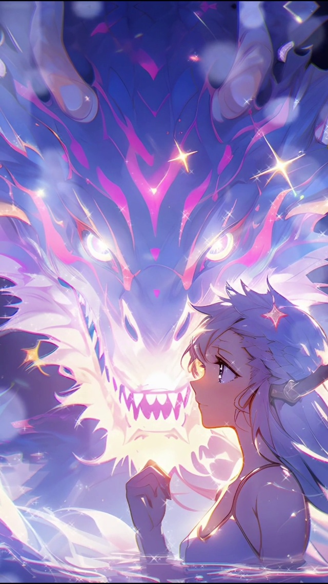 美少女与紫龙