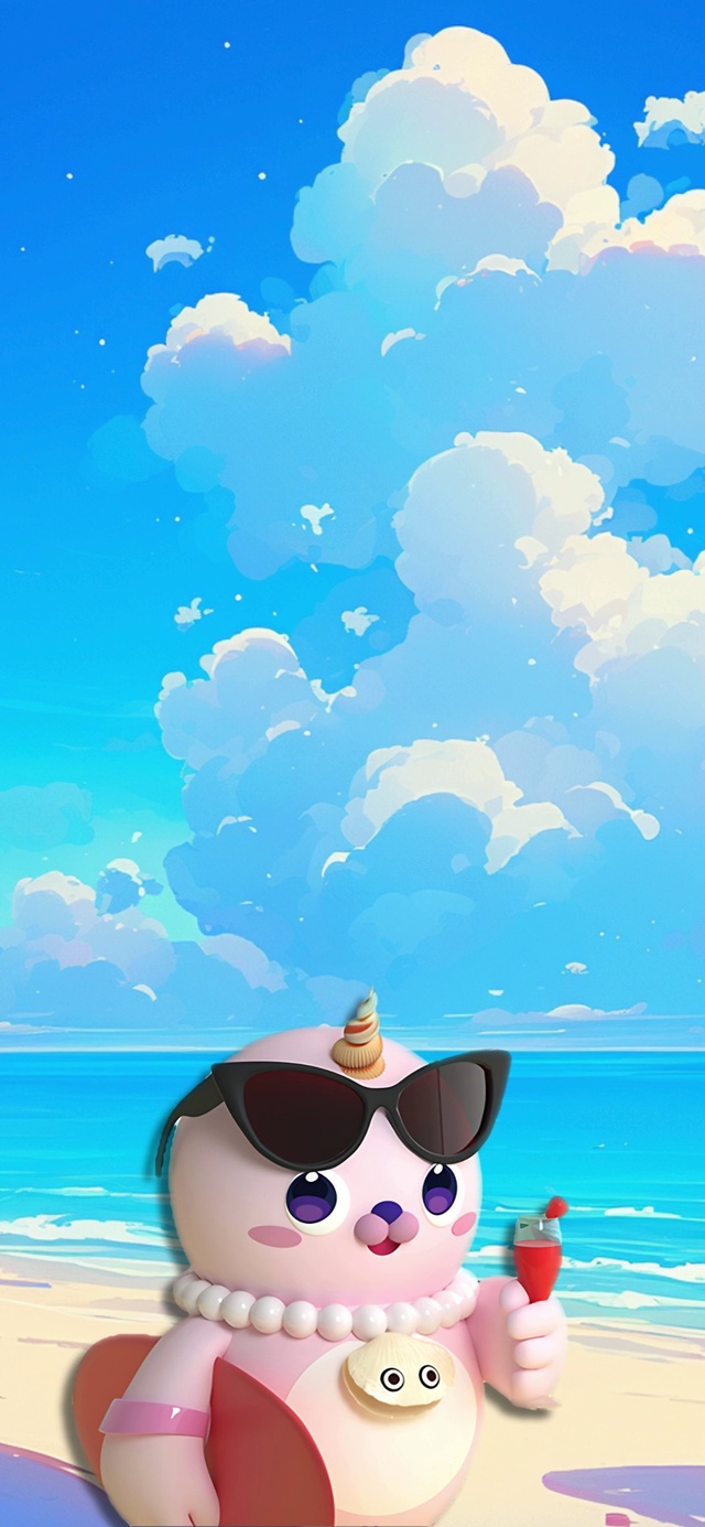 海豹粉米花·海边清凉夏日